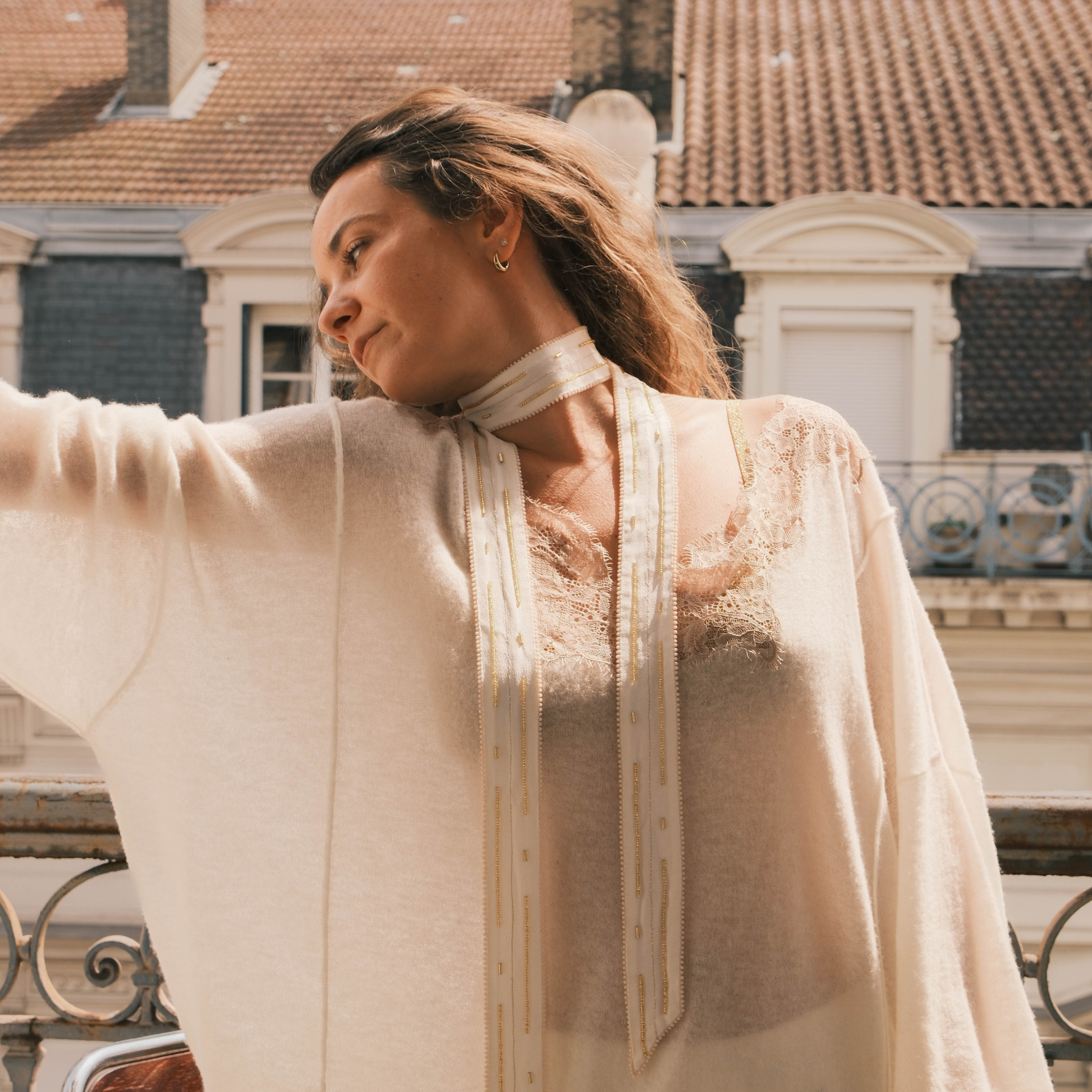 ✨ NOUVEAUTÉ ✨ Sautoir Maxi Ivoire – Bijou en soie
