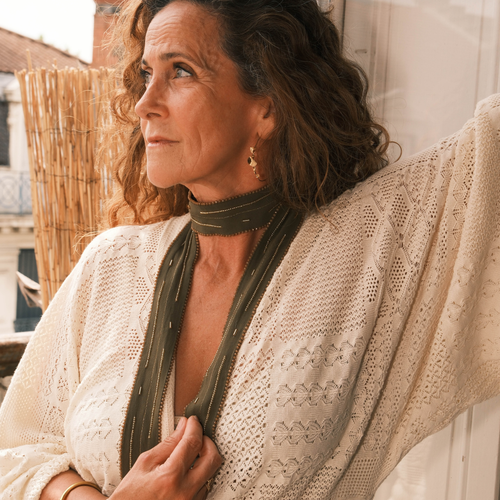 ✨ NOUVEAUTÉ ✨ Sautoir Maxi Olive – Bijou en soie
