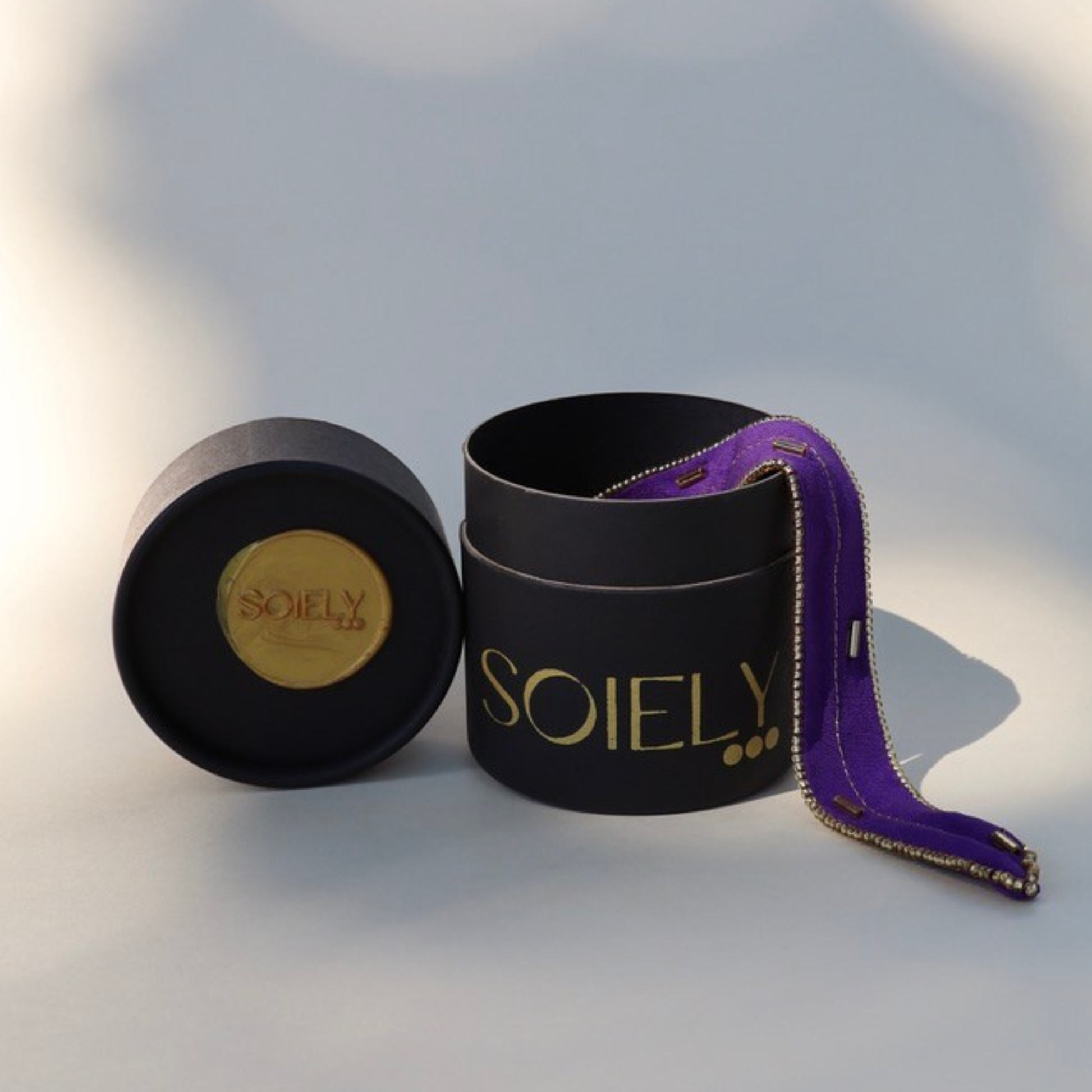✨ NOUVEAUTÉ ✨ Sautoir Mini Violet – Bijou en soie